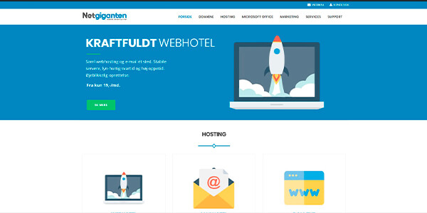 Netgiganten.dk - webhoteller til både nybegynderen og den erfarne hjemmesideejer